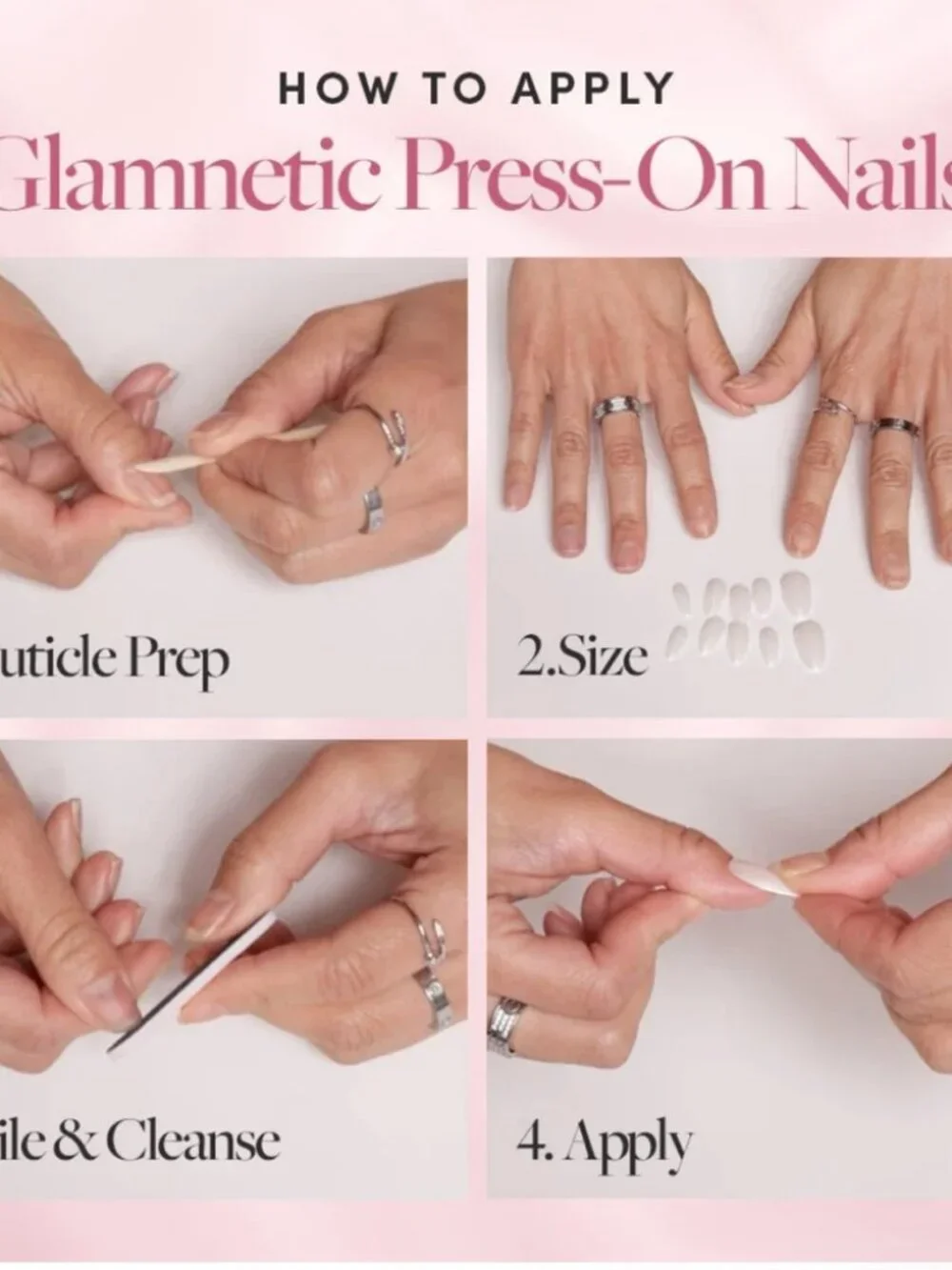 Glamnetic Cashmere Blue Press On Nails NWT